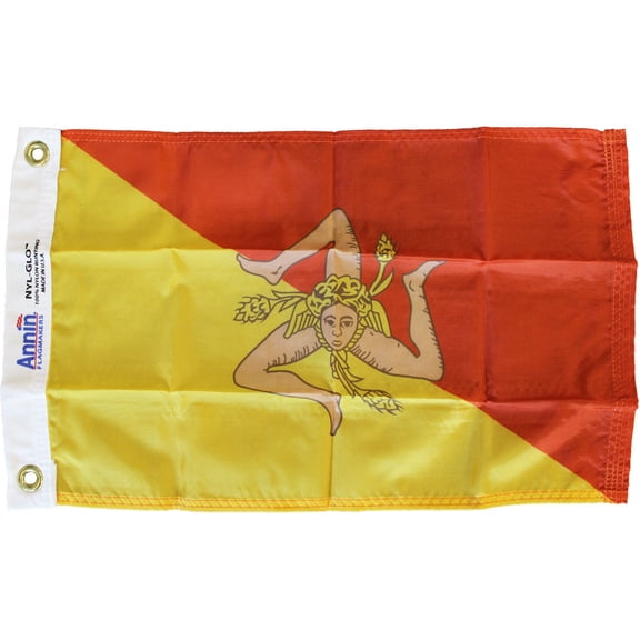Sicily - 12"X18" Nylon Flag
