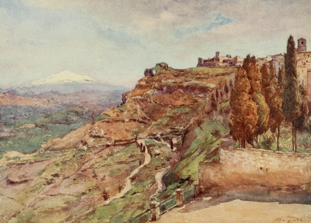 Sicily 1911 Castrogiovann Canvas Art - Alberto Pisa (24 x 36)