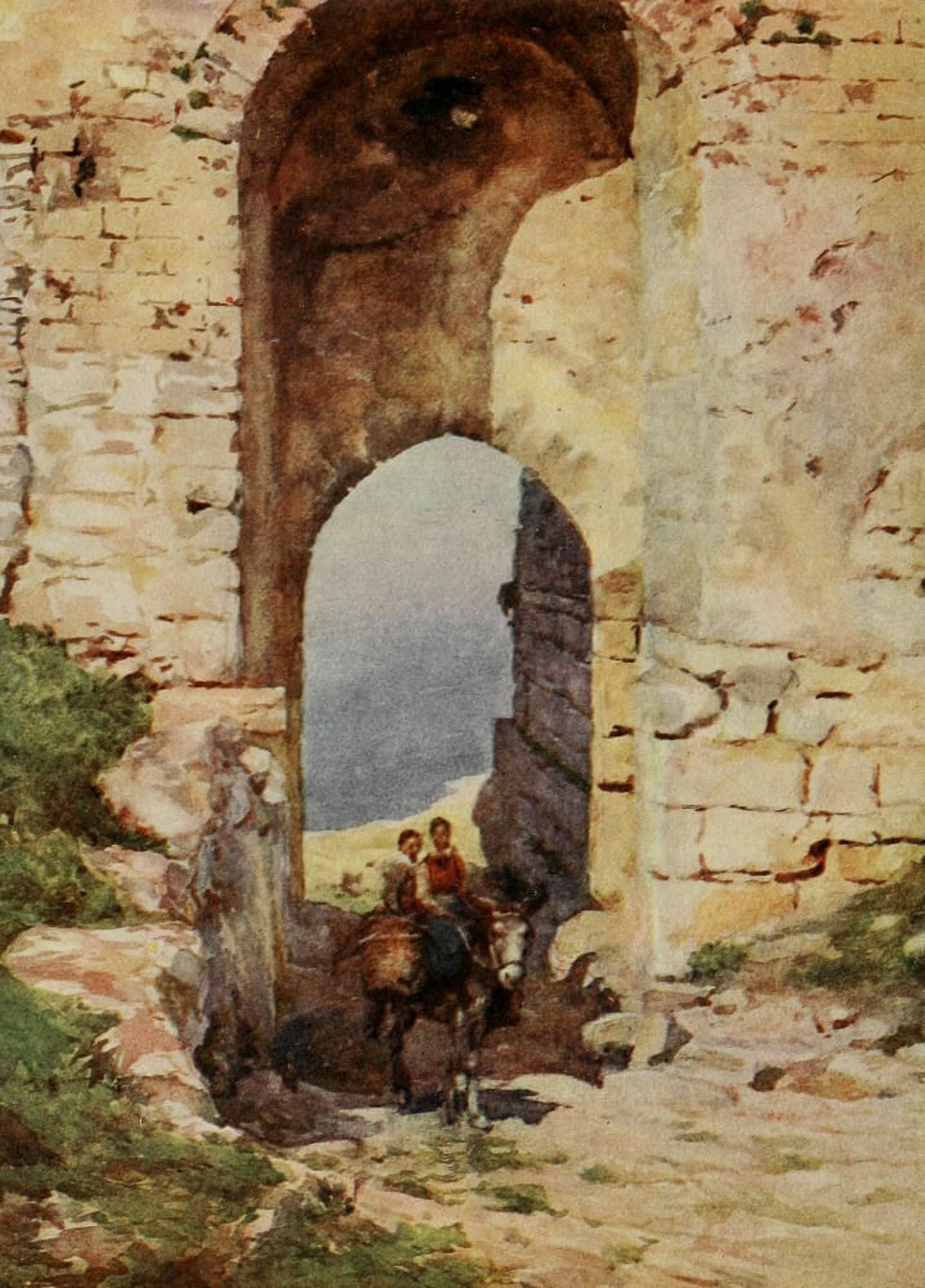 Sicily 1911 Porta Spada Monte San Giuliano Canvas Art - Alberto Pisa (24 x 36)