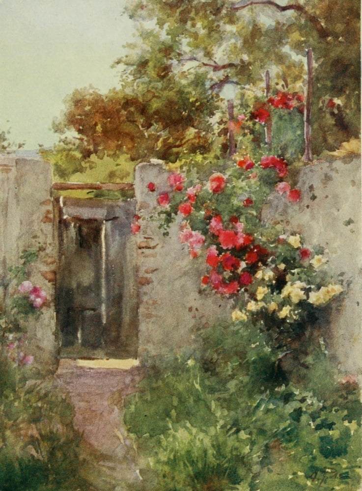 Sicily 1911 Rus in Urbe Taomina Canvas Art - Alberto Pisa (18 x 24)