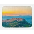 thumbnail image 1 of Sicily Bath Mat, Calascibetta Village Sunset Nature Photo Small and Historical Town, Plush Bathroom Decor Mat with Non Slip Backing, 29.5" X 17.5", Multicolor, by Ambesonne, 1 of 2
