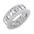 thumbnail image 1 of Sicily - Channel Set Emerald Cut Diamond Eternity Band, 1 of 6