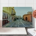thumbnail image 1 of Sicily Cutting Board, Narrow Street in Erice Italy Historic Outdoor Photo Travel Europe Vacation, Decorative Tempered Glass Cutting and Serving Board, in 3 Sizes, by Ambesonne, 1 of 5