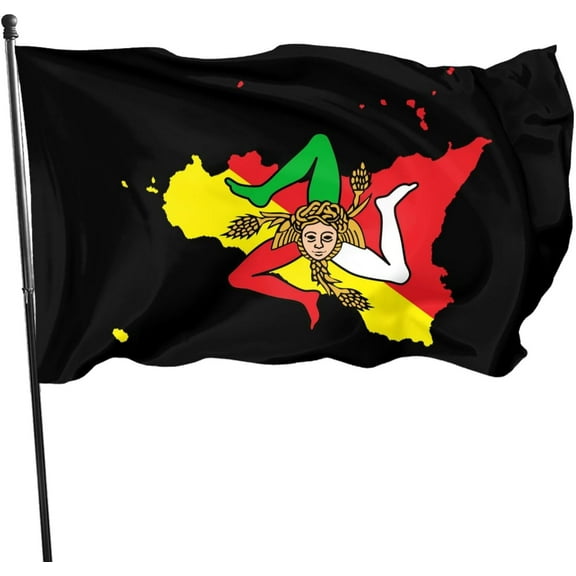 Sicily Flag Sicilian Flags 3x5 Ft Home Outdoor Indoor Garden Home Decoration Banner