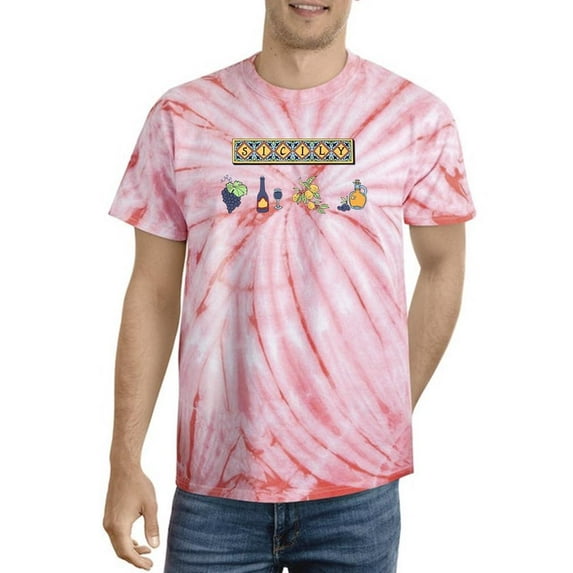 Sicily Food And Culture Tie Dye Cyclone Men -Image by Shutterstock, Male Large