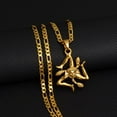thumbnail image 1 of Sicily Italy Cities Flag Pendant Necklaces Men Women,14k Yellow Gold Italian Sicilia Jewelry, 1 of 7