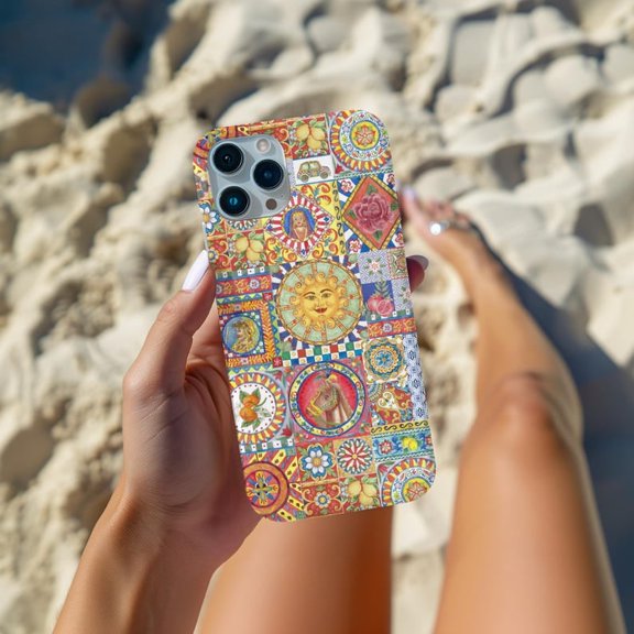 Sicily Tile X006 Phone Case Compatible with iPhone 17 16 15 14 13 12 11 Pro Max – Premium Protection