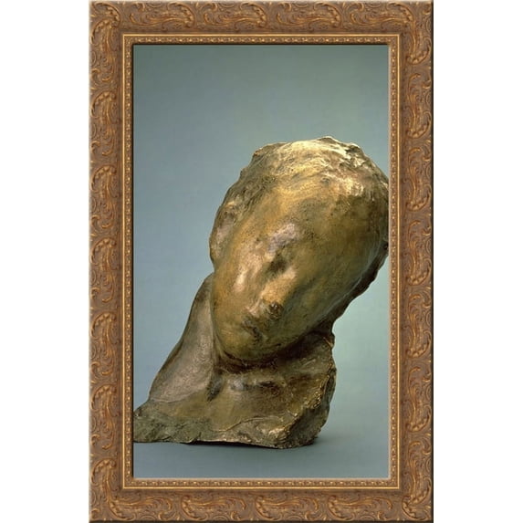 Sick Boy (Bambino malato) 24x16 Gold Ornate Wood Framed Canvas Art by Medardo Rosso