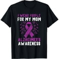 thumbnail image 1 of Sick Mother I Wear Purple For My Mom Alzheimer's Awareness T-Shirt mens t shirt，black，women，funny，misfits，men，journey，t-shirt, 1 of 4