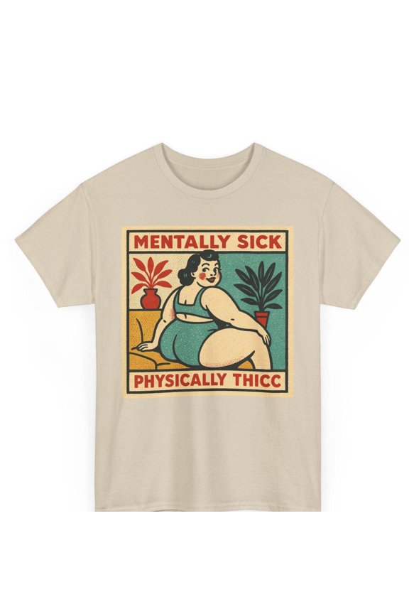 Sick Physically Thicc Retro Comic Pop Art T-Shirt