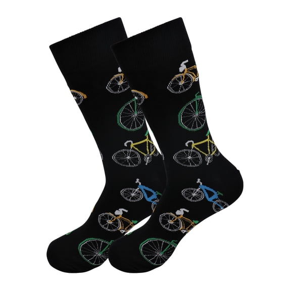 Sick Socks Bicycle / Bike Off The Wall Casual Dress Socks
