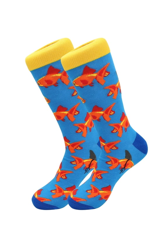Sick Socks - Goldfish - Animal Pets Socks for Men and Women