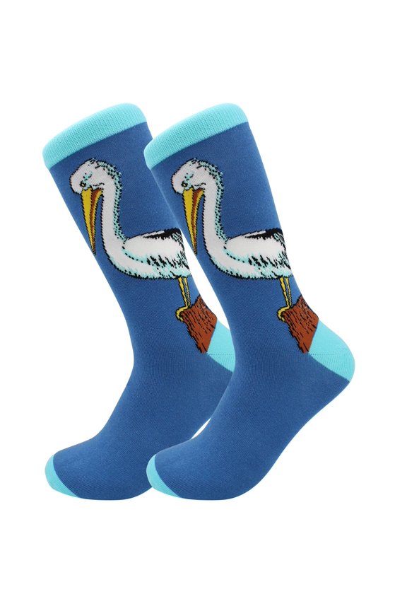 Sick Socks Pelican - Animals Casual Dress Socks