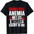 thumbnail image 1 of Sickle Cell Anemia Survivor Enemy Anemic Warrior T-Shirt, 1 of 4