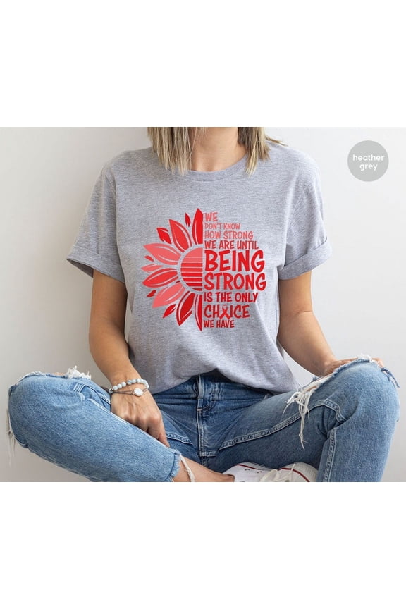 Sickle Cell Awareness Shirt, Motivational Gift For Warrior, High Blood Pressure Clothing, Ribbon Graphic Tees, Hypertension Support Gift