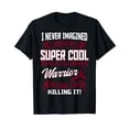 thumbnail image 1 of Sickle Cell Disease Warrior Burgundy Awareness Ribbon SCD T-Shirt, 1 of 5