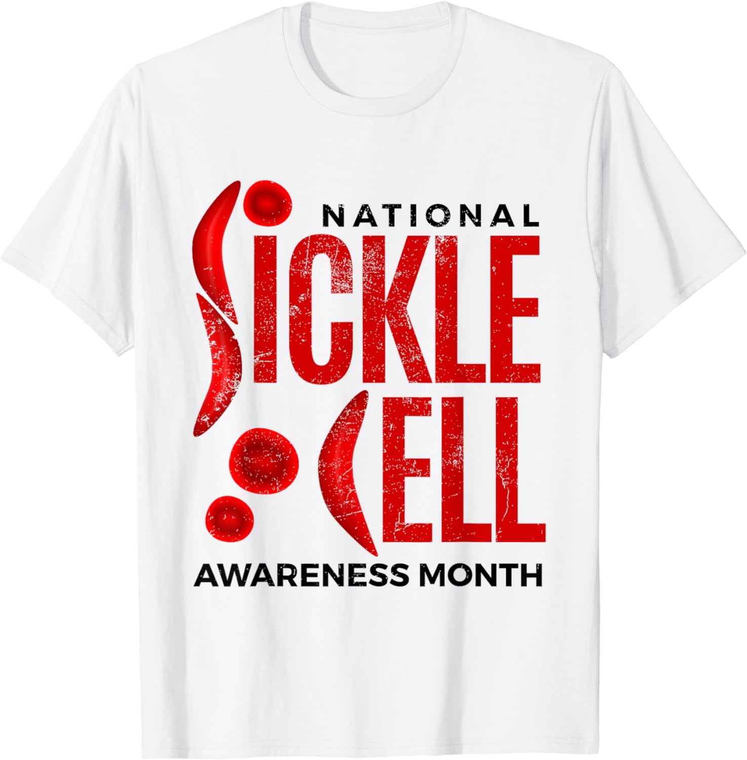 Sickle Cell Warrior Anemia: Sickle Cell Awareness Month T-Shirt ...