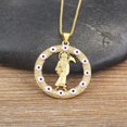 thumbnail image 1 of Sickle Death Pendant European and American Trendy 14K Yellow Gold 6 Colors Men And Women Personality Zircon Necklace Gift A381, 1 of 5