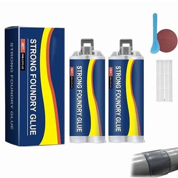 Sctive Weld Super Glue for Metal, High Temperature Resistant Casting Repair Adhesive, 2-Pack