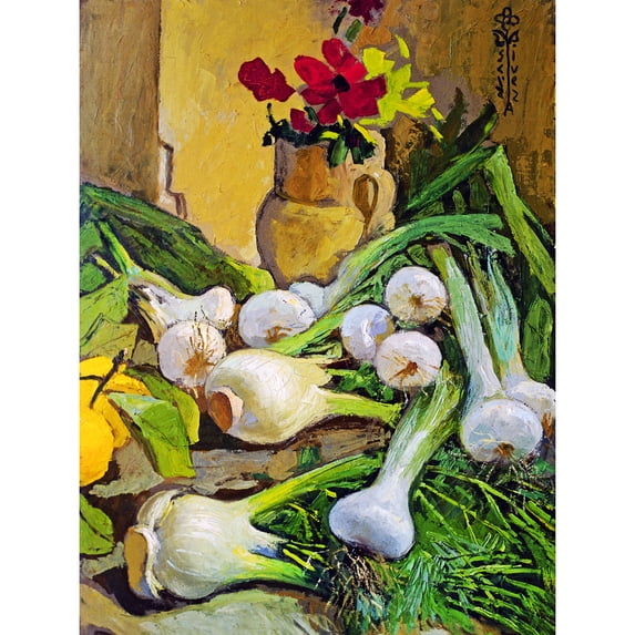 Sicurezza Still Life In White Painting Extra Large XL Wall Art Poster Print