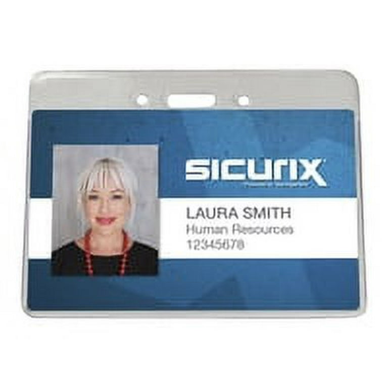 Sicurix Proximity Badge Holder, Vertical, 2 1/2w x 4 1/2h, Clear, 50/Pack Sicurix Proximity Badge Holder, Vertical, 2 1/2w x 4 1/2h, Clear, 50/Pack