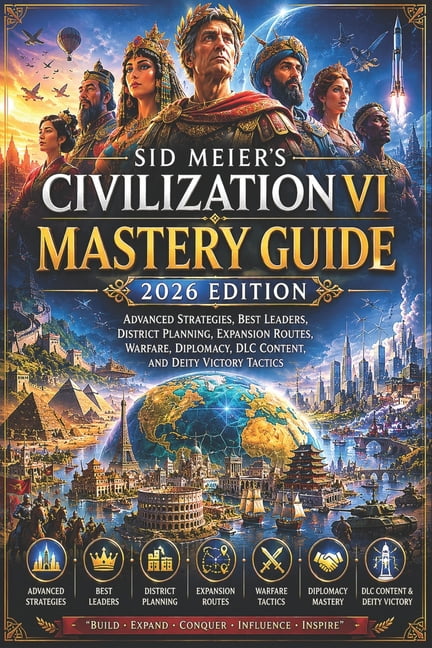 Sid Meier's Civilization VI Mastery Guide 2026 Edition: Advanced Strategies, Best Leaders, District Planning, Expansion , (Paperback)