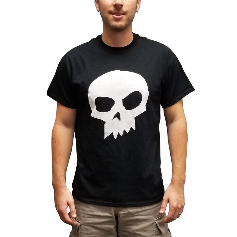 Sid Phillips Skull T-Shirt Toy Story Movie Black Costume Halloween