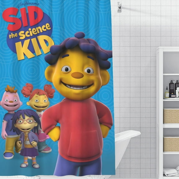 Sid the Science Kid-theme Bathroom Shower Curtain Home Decor,Bath Curtains Durable Waterproof Bath Curtain , Adluts Girls Boys Bathroom Decor House Gifts 60x71inch150cmX180cm