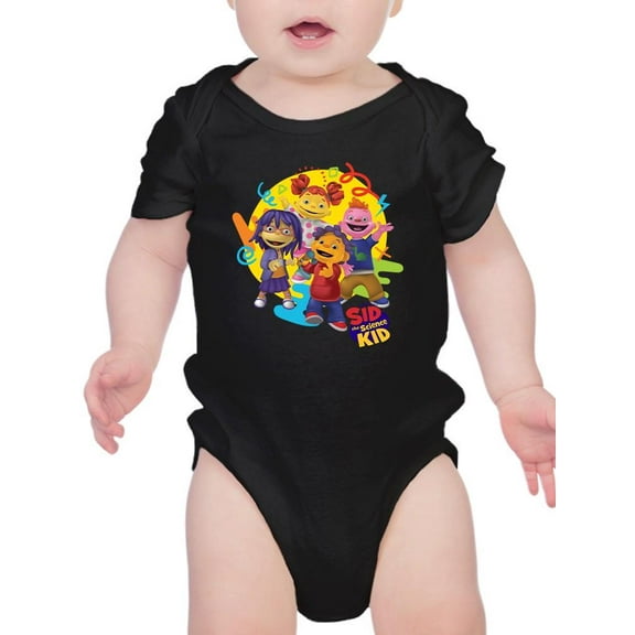 Sid the Science Kid Vibrant Character Group Graphic Baby's Bodysuit