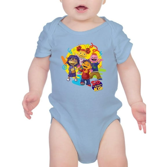 Sid the Science Kid Vibrant Character Group Graphic Baby's Bodysuit
