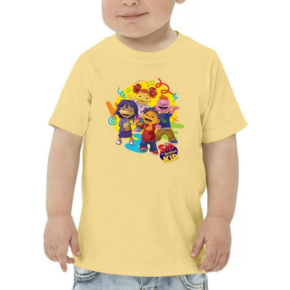 Sid the Science Kid Vibrant Character Group Graphic Toodler's T-shirt