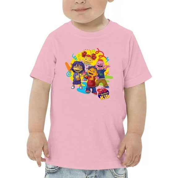 Sid the Science Kid Vibrant Character Group Graphic Toodler's T-shirt