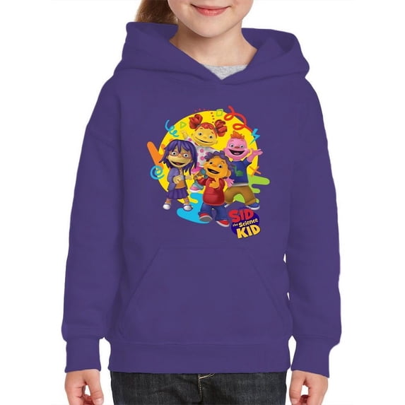 Sid the Science Kid Vibrant Character Group Graphic Youth's Hoodie