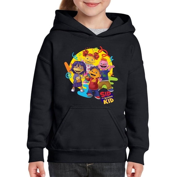 Sid the Science Kid Vibrant Character Group Graphic Youth's Hoodie