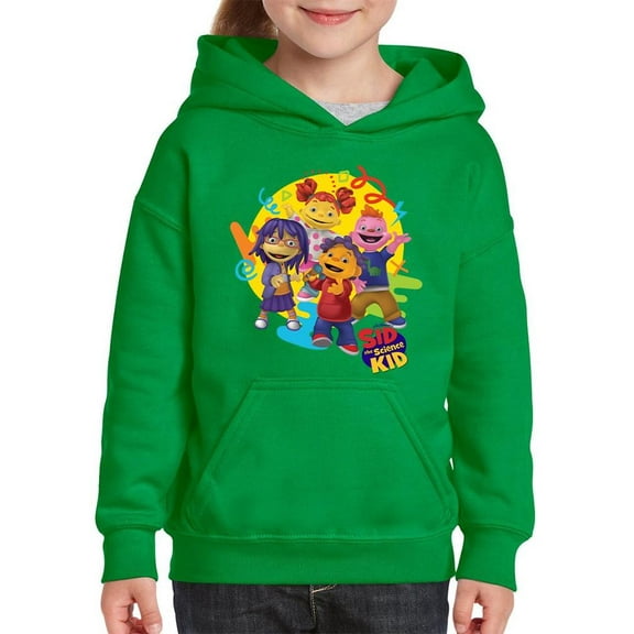 Sid the Science Kid Vibrant Character Group Graphic Youth's Hoodie