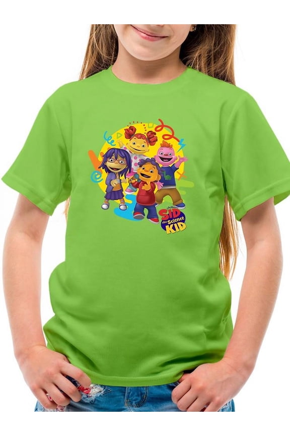 Sid the Science Kid Vibrant Character Group Graphic Youth's T-shirt
