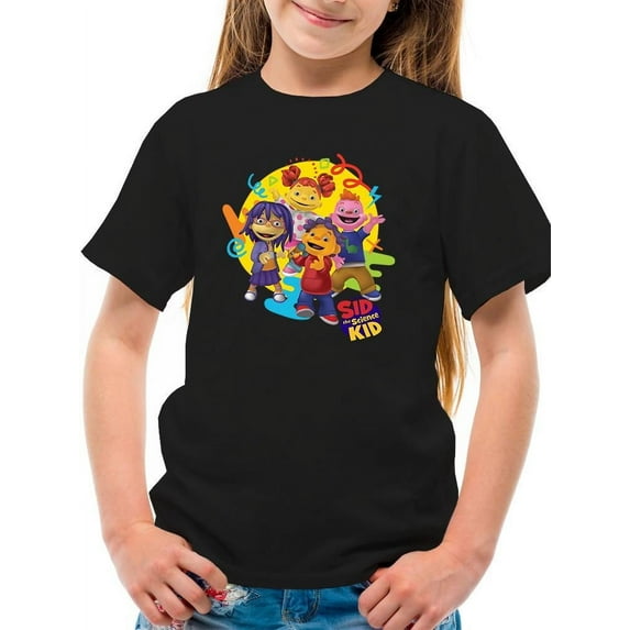 Sid the Science Kid Vibrant Character Group Graphic Youth's T-shirt