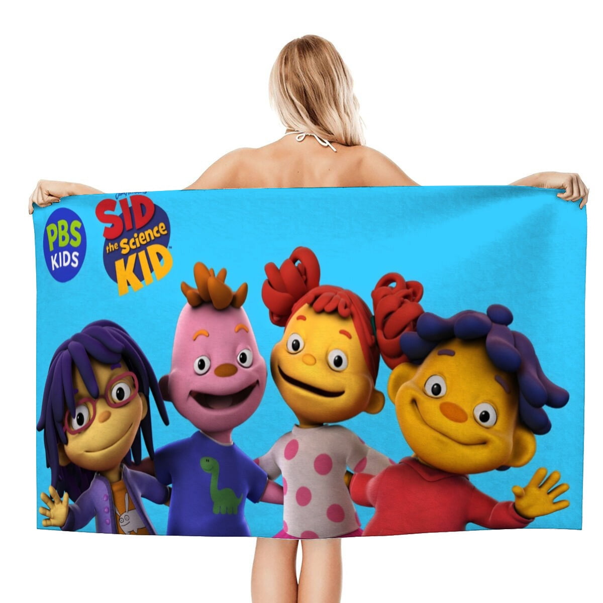 Sid the Science Kid-theme Gifts Quick-dry Beach Towel for Women Girl Birthday Inspired Fan Bath Outdoor Music Lover30.7 x 63 in（78 X 160 CM）