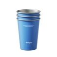 thumbnail image 1 of Sidagar 12 oz Stainless Steel Cups Metal Shatterproof Stackable Pint Drinking Glasses, 3 Pack Blue, 1 of 7