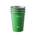 thumbnail image 1 of Sidagar 12 oz Stainless Steel Cups Metal Shatterproof Stackable Pint Drinking Glasses, 3 Pack Green, 1 of 7