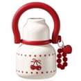 thumbnail image 1 of Sidagar 22 oz Cherry Print Insulated Stainless Steel Water Bottle with Straw and Handle, 1 of 9