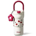 thumbnail image 1 of Sidagar 25 fl oz Stainless Steel Insulated Water Bottle with Handle, Leakproof Straw Lid, Red Cherry, 1 of 7