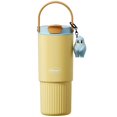 thumbnail image 1 of Sidagar 26 fl oz Stainless Steel Insulated Water Bottle with Handle, Leakproof Straw Lid, Yellow, 1 of 5