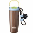 thumbnail image 1 of Sidagar 30 oz Insulated Water Bottle with Straw, Dual Drinking Lid and Carry Handle, Stainless Steel Travel Tumbler, Brown, 1 of 9