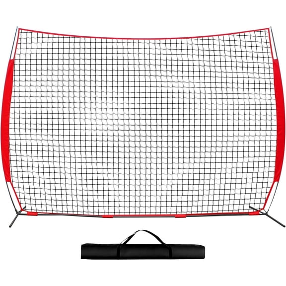 Sidasu 12x9ft Barricade Backstop Net, Sports Barrier Net, Multi-Sport Net with Carry Bag, Protective Screen for Practice- Baseball, Softball