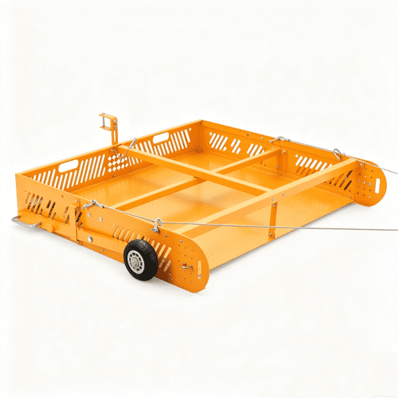 Sidasu 2 in 1 Horse Paddock Cleaner & Trailer, Tow-Behind Trailer Horse Manure Scoop, 2 in 1 Field Cleaner & Scooper for Paddock, Horse Pasture