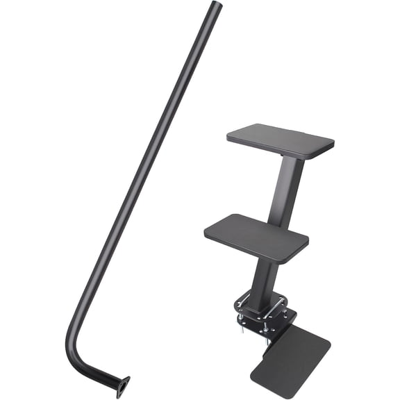 Sidasu 3 Steps Boat Trailer Steps with Handle,Universal Boat Step,Non-Slip Surface Boat Trailer Steps for The Tongue,Triple Steps Boat Trailer Ladder,400 lbs Capacity