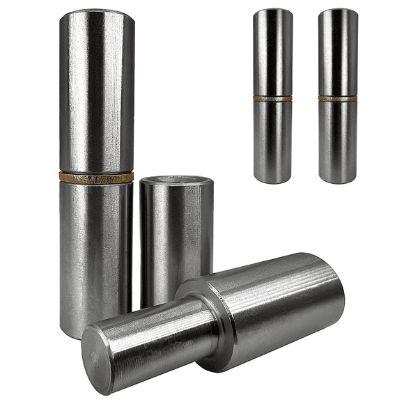 Sidco Supply 4 PCS - 3 Weldable Barrel Hinges  3 Inch x 3/4 Inch  Heavy Duty Steel  Weld On Bullet Door Hinges  Detachable Hinges  15/32 Pin Bearing - Metal Swing Doors, Gates, Glass Door Hinge