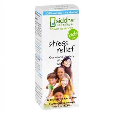 Sidda Flower Essences Stress Relief Kids 2+, Homeopathic, 1 oz, 2 Pack