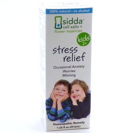 Siddha - Cell Salts + Flower Essences Kids 2+ Stress Relief Homeopathic Remedy - 1 oz.